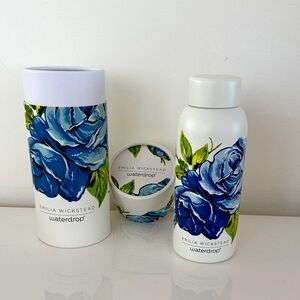 Waterdrop x Emilia Wickstead Blue Floral Water insulated
Water bottle 14oz